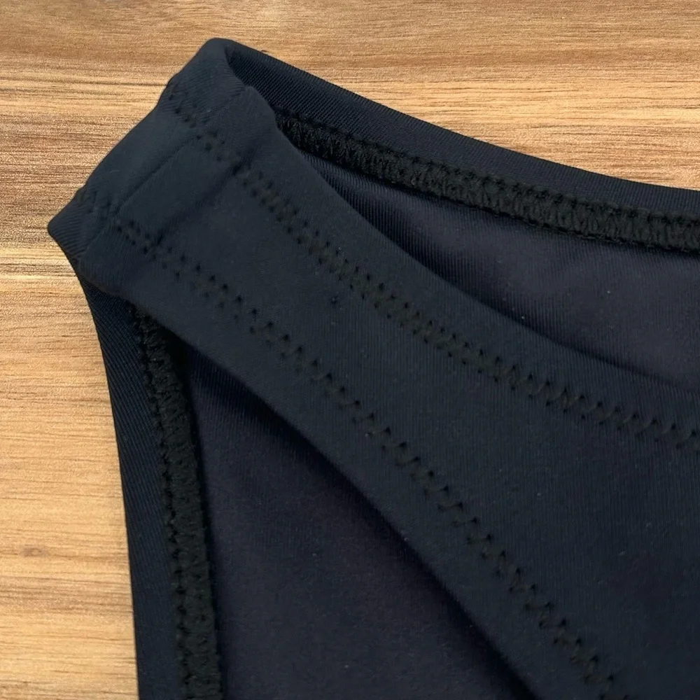 NWT SKIMS Shaping Swim Dipped Bikini Bottoms in Onyx Size XS